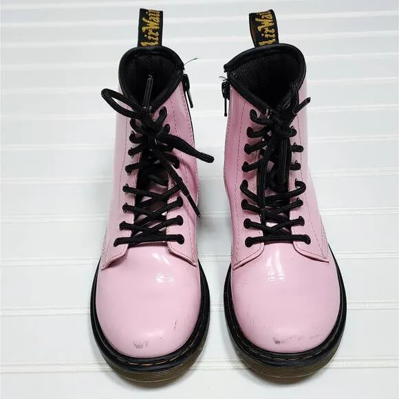 Dr. Martens Patent Pink Boots