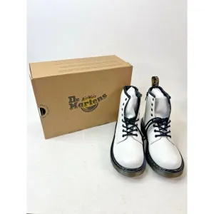 Dr. Martens Romario Side Zip Boots White‎ 1460J Boys 4/ Girls 5