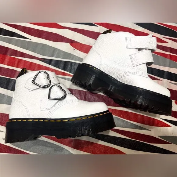 Dr. Martens Women’s Devon Heart Leather Platform Boots
