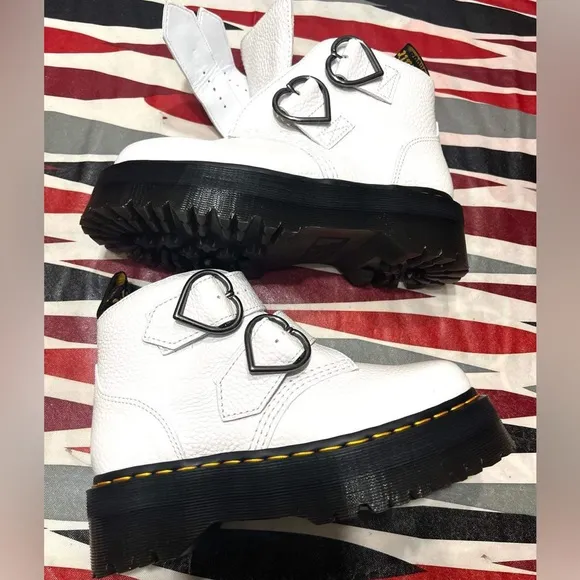 Dr. Martens Women’s Devon Heart Leather Platform Boots