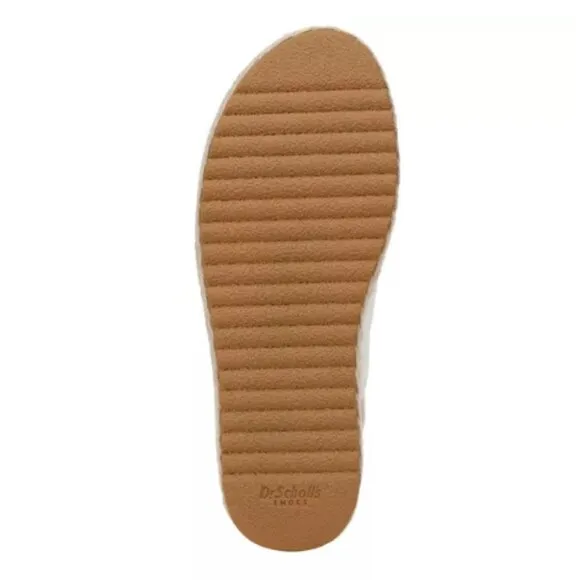Dr. Scholl's Womens Ember Espadrille Sandal White Microfiber 9.5 M