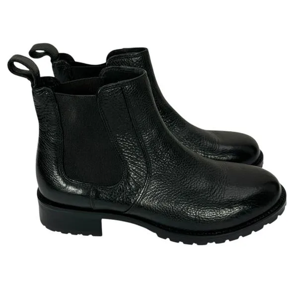 Duluth Trading Lifetime Leather Chelsea Boots Womens Size 9.5 Black Pebbled
