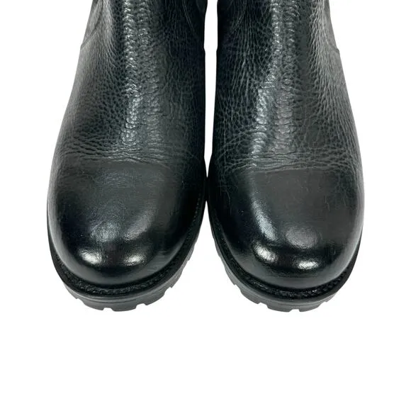Duluth Trading Lifetime Leather Chelsea Boots Womens Size 9.5 Black Pebbled