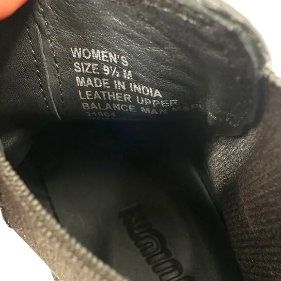 Duluth Trading Lifetime Leather Chelsea Boots Womens Size 9.5 Black Pebbled
