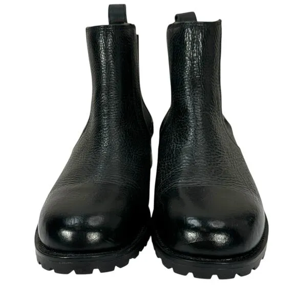 Duluth Trading Lifetime Leather Chelsea Boots Womens Size 9.5 Black Pebbled