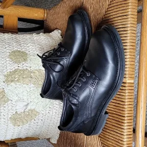 Dunham Ruggards,  plain toe oxford/derby, black, size 8.0 D