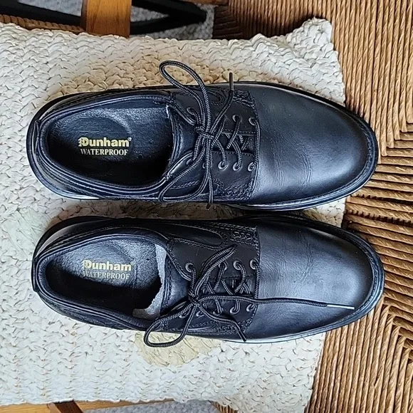 Dunham Ruggards,  plain toe oxford/derby, black, size 8.0 D