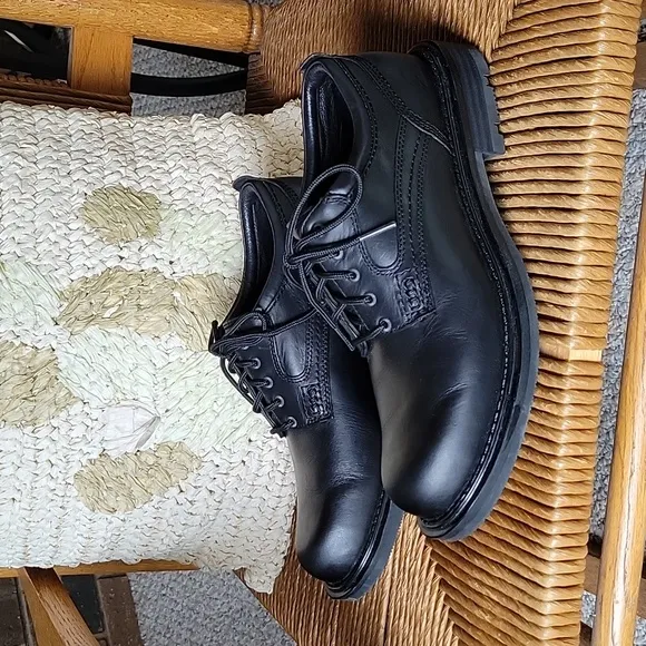Dunham Ruggards,  plain toe oxford/derby, black, size 8.0 D