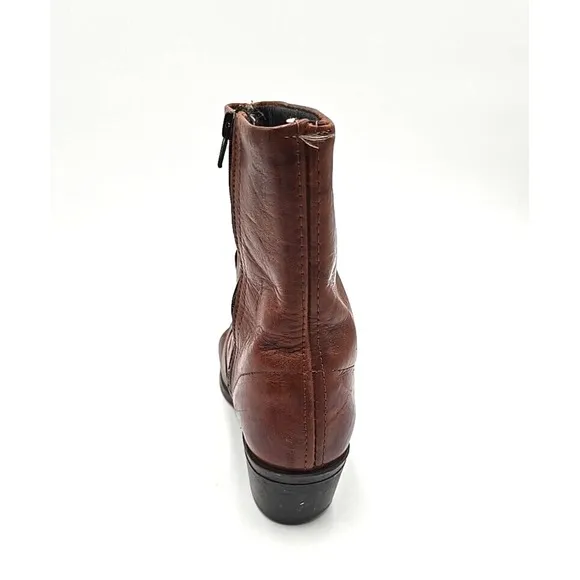 Durango Boots Mens 7 Brown Leather Side Zip Ankle Chelsea Western Cowboy
