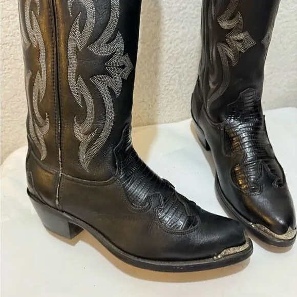 Durango men’s Western Black Leather Boots Size 8