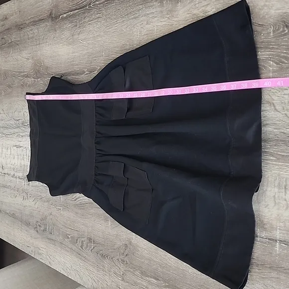 DVF Diane Von Furstenburg Zanne Ruched W/ Pockets Sheath Dress Black Size 6