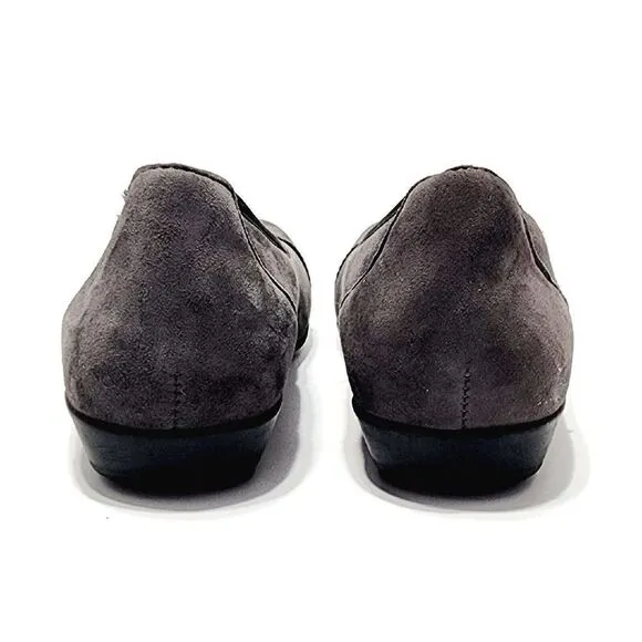 Earth Alder Derby New Suede 7.5 Round Toe Comfort Ballet Flats Dark Slate Gray