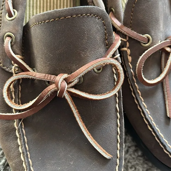 Eastland Brown Leather Men's Yarmouth Boat Camp Moc Shoes