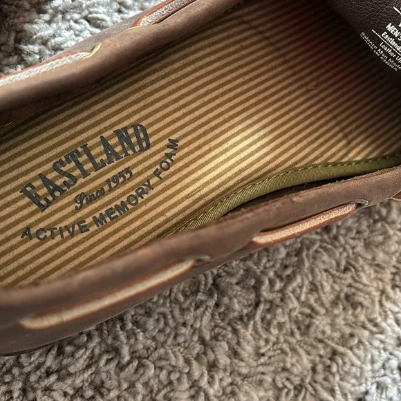 Eastland Brown Leather Men's Yarmouth Boat Camp Moc Shoes