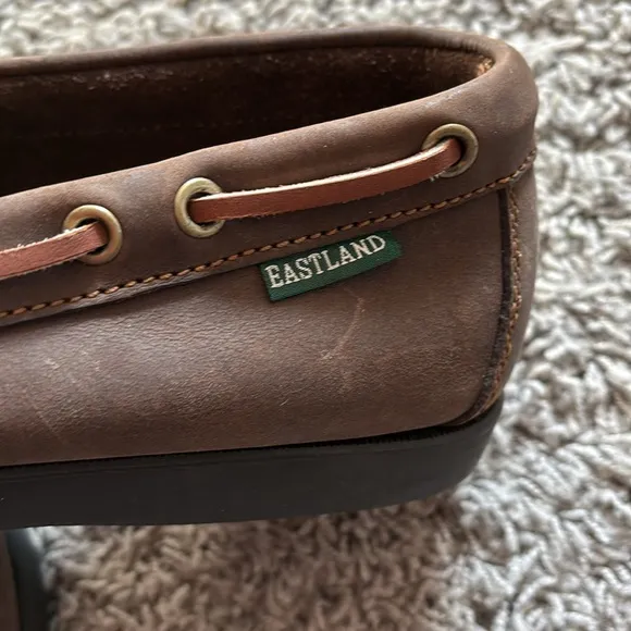 Eastland Brown Leather Men's Yarmouth Boat Camp Moc Shoes