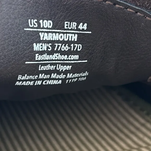 Eastland Brown Leather Men's Yarmouth Boat Camp Moc Shoes