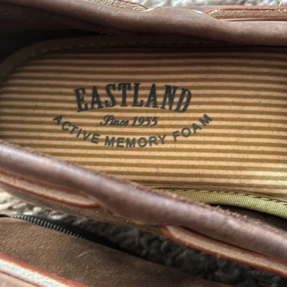 Eastland Brown Leather Men's Yarmouth Boat Camp Moc Shoes