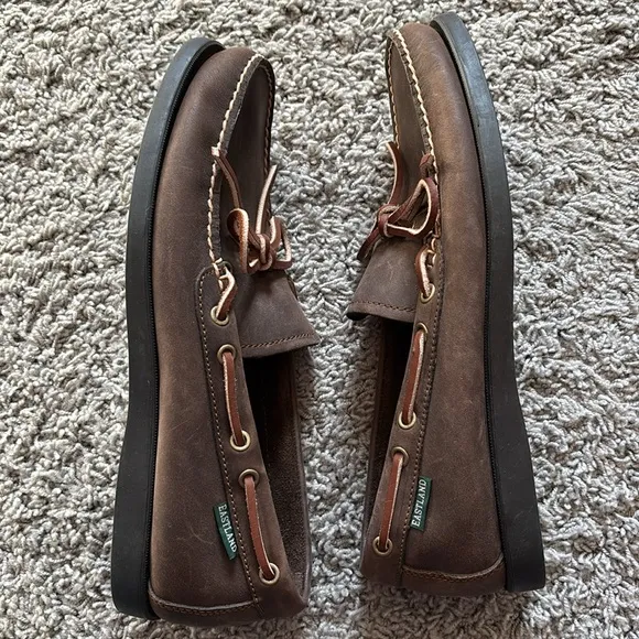 Eastland Brown Leather Men's Yarmouth Boat Camp Moc Shoes