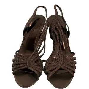 Easy Street Alive 5 Women's Shimmery Heel Shoes Wedding Prom Formal Sandals 9W