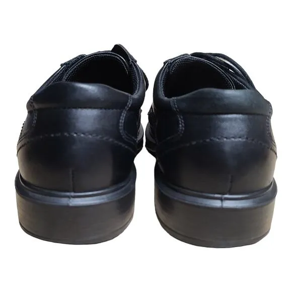 Ecco Black Leather Lace Up Oxford Derby  Shoes Men's Size 42 8 - 8 1/2