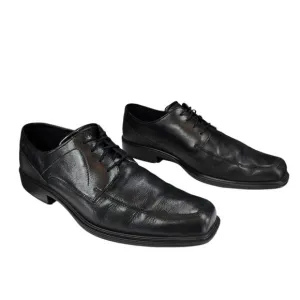 Ecco Dress Shoe sz 47 US 13 Men Helsinki 2 Gortex Derby Black Square Toe Leather