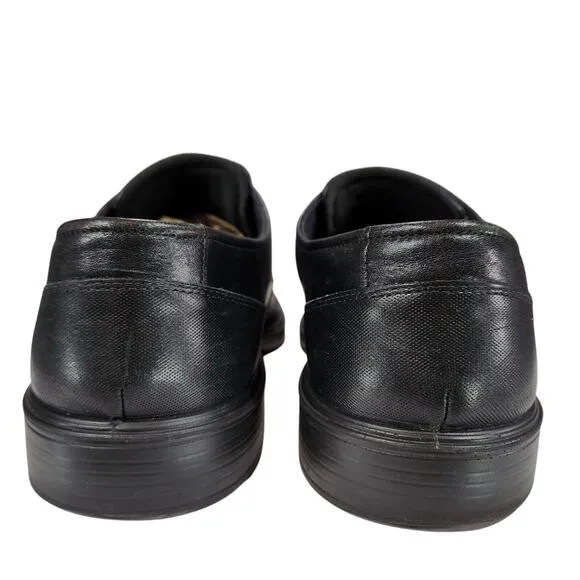 Ecco Dress Shoe sz 47 US 13 Men Helsinki 2 Gortex Derby Black Square Toe Leather