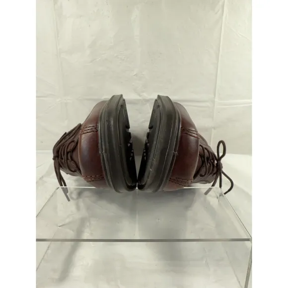 ECCO Mens 46 12-12.5 Helsinki Men's Leather Bike Toe Derby Shoe Brown Leather