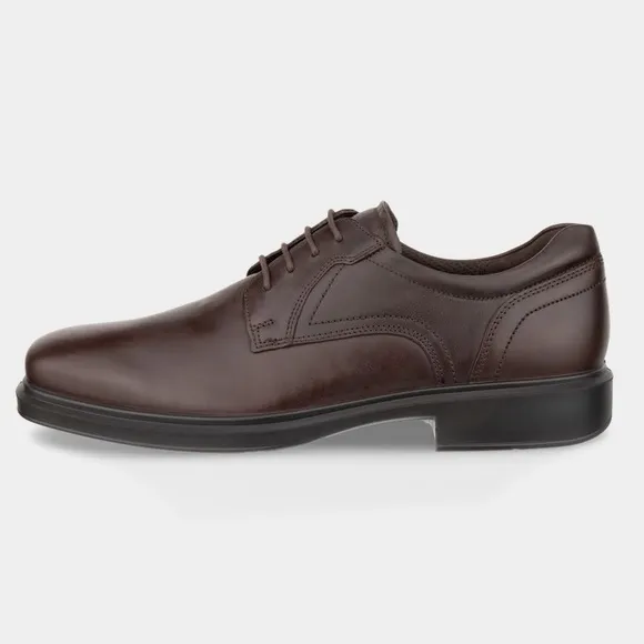 ECCO Mens Derby Shoes Helsinki 2 Plain Nubuck Leather Lace Up 500164 Size 46