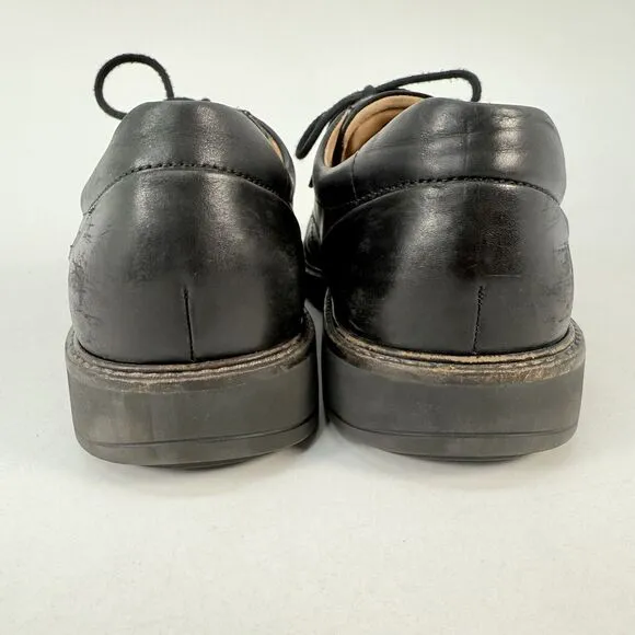 Ecco Shoes Holton Apron Toe Oxford N62111401001 Men’s Black Leather US 11 EU 45