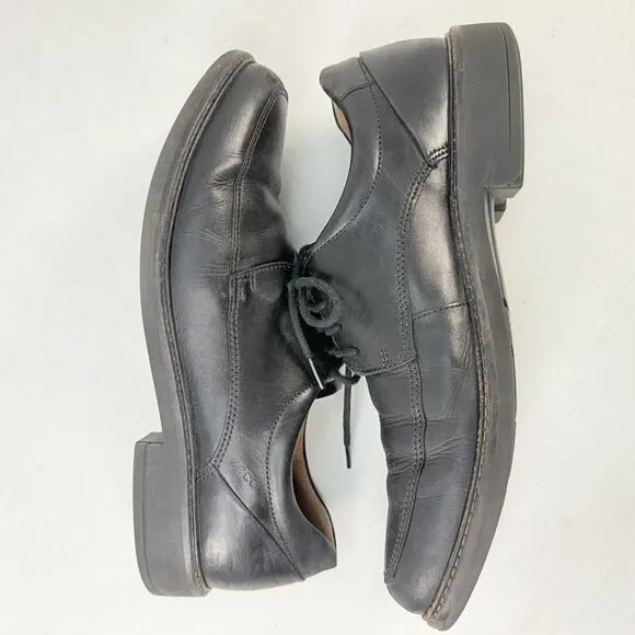 Ecco Shoes Holton Apron Toe Oxford N62111401001 Men’s Black Leather US 11 EU 45