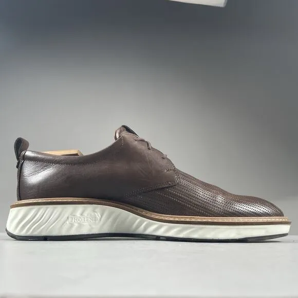ECCO ST.1 Hybrid Men’s EU 43 US 9-9.5 Brown Plain Toe Derby Dress Shoes Sneakers