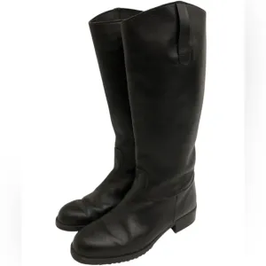 Eddie Bauer Vintage Vibram Black Leather Riding Boots Size 8.5 | NWOT or EUC