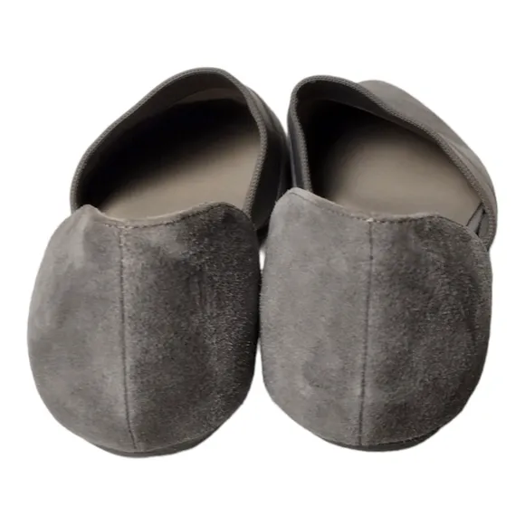 Eileen Fisher Suede Flute Pointed Toe D'Orsay Flats