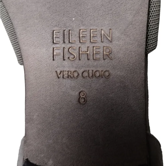 Eileen Fisher Suede Flute Pointed Toe D'Orsay Flats