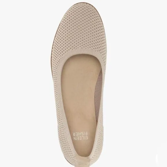 EILEEN FISHER LIGHT TAN FLATS- SIZE 7 NWT