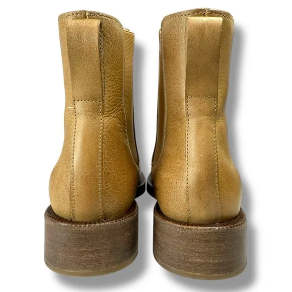 Either/Or The Everyday Boot Chelsea Tan Leather Boots, Western Cowgirl, Size 6.5