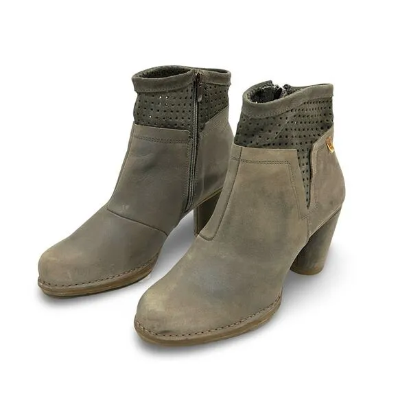 El Naturalista Womens Colibri Ankle Boots Size 40 US 9 Gray Distressed Leather
