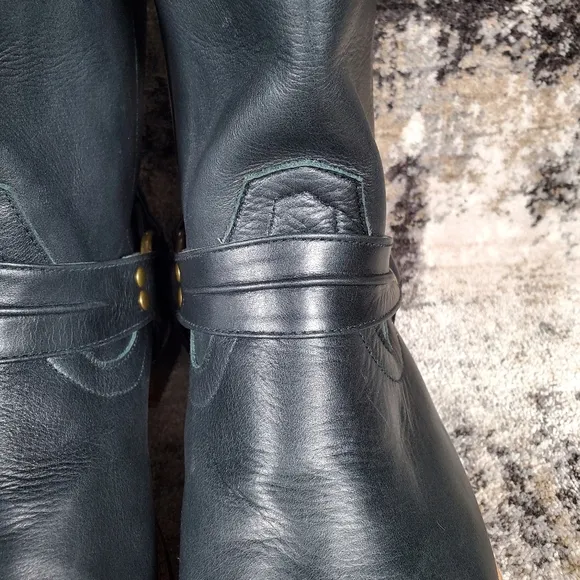 Elf Women's Cali Leather Boots Made by Hand in Bali Black Leather Size 12.5