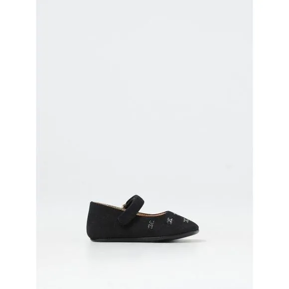 Elisabetta Franchi La Mia Bambina Girls Mary Jane Shoes Rhinestone Detail Kids