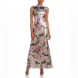 Eliza J Floral Sequence Gown Size 6