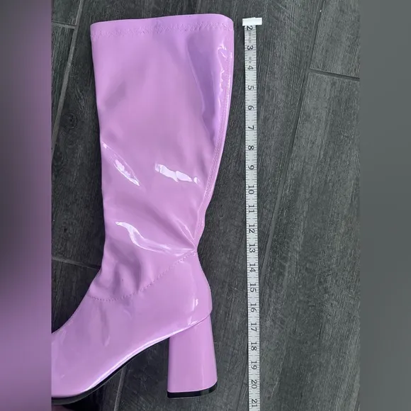 Ellie Go‎ go Boots Size 9 Pink Retro Side Zip