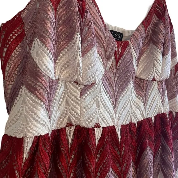 Eloquii Chevron Lace Halter-Multi Maxi Dress 18 NWT – Boho Wedding Guest Glam