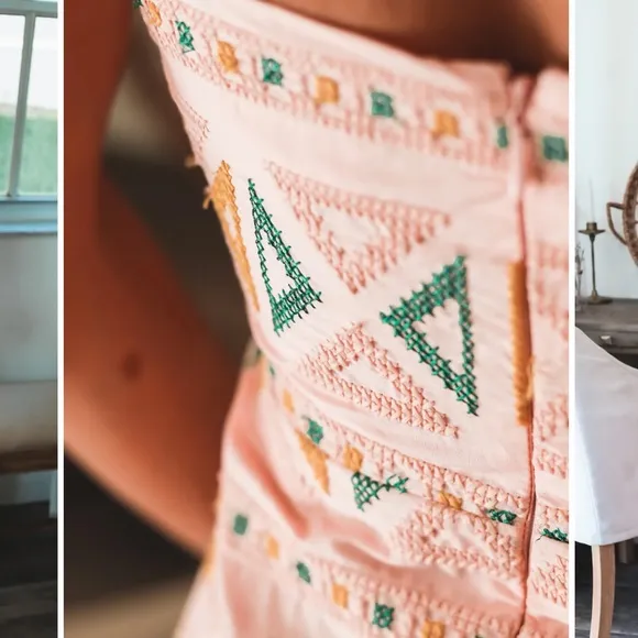 Embroidered Midi Dress by Just Me