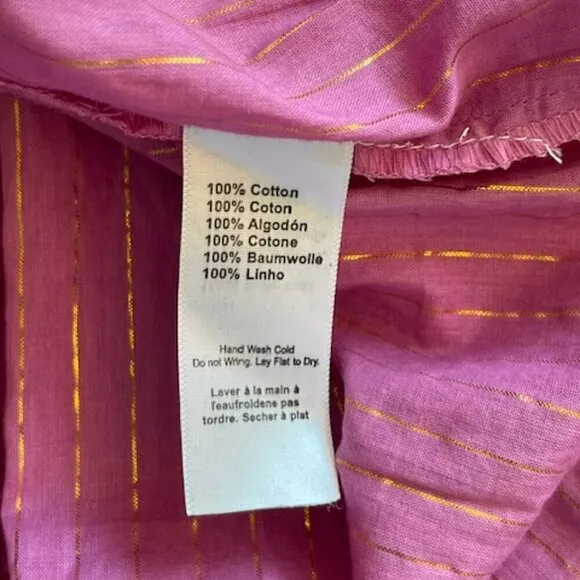 Emerson Fry India Collection Isla Dress in Pink Lavender Lurex XS/S