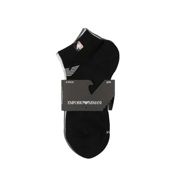 Emporio Armani Underwear 3Pack Socks SM Men Grey Underwear