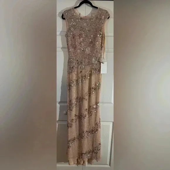 Enchanting High Neckline Straight Dress by Mac Duggal NWT Style 5500