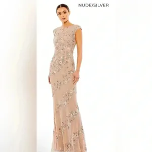 Enchanting High Neckline Straight Dress by Mac Duggal NWT Style 5500