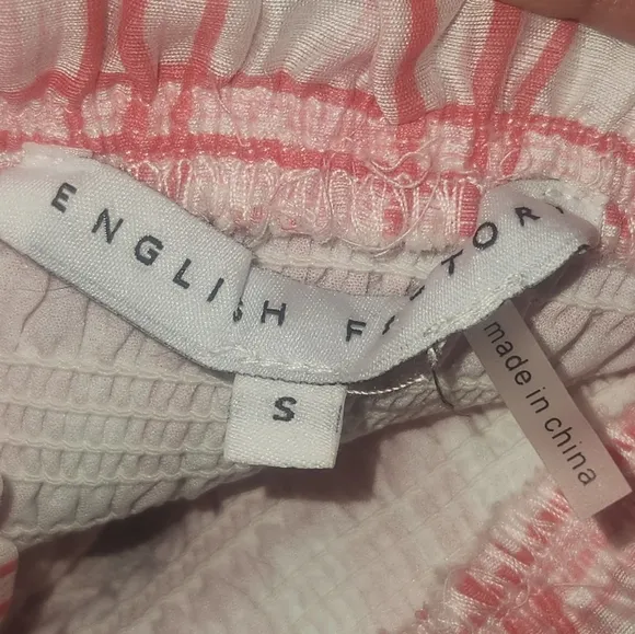 English Factory Pink Plaid Sleeveless Dress