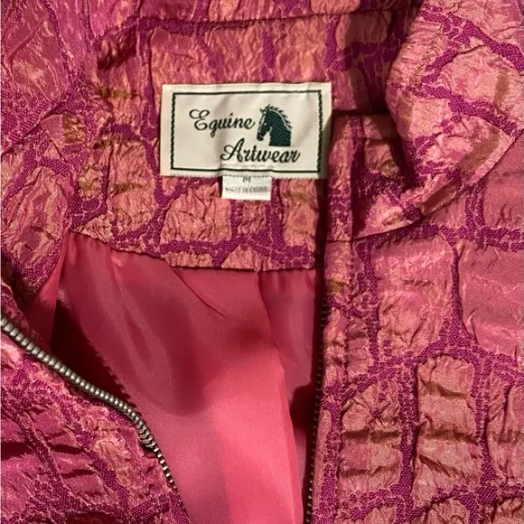 Equine Artwear full zip jacket. Women’s Size Medium.