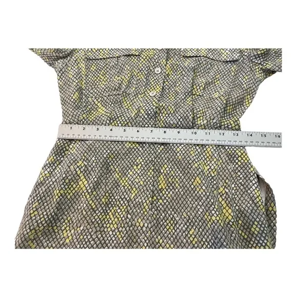 Equipment Femme Axelle Snakeskin Mini Shirt Dress 0